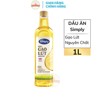 Dầu Ăn Simply Gạo Lứt - Chai 1L