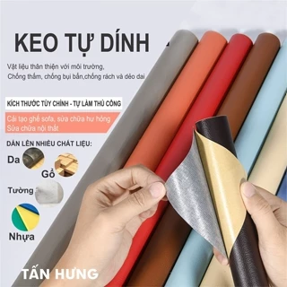 Miếng dán vải da PU có keo tự dính cỡ nhỏ đến lớn sửa ghế sofa đồ da nội thất