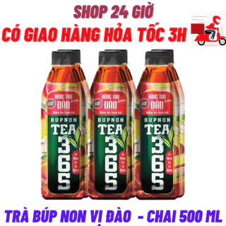 Hồng Trà 365 Vị Đào - 1 Lốc 6 Chai 500 Ml