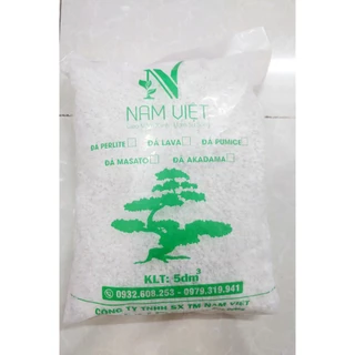 ĐÁ PERLITE (ĐÁ TRÂN CHÂU) 5dcm3- Giàu khoáng chất, ổn định cấu trúc đất