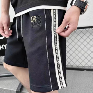 Quần short nam cao cấp mặc nhà,Quần đùi lửng nam unisex thoáng khí thêu logo