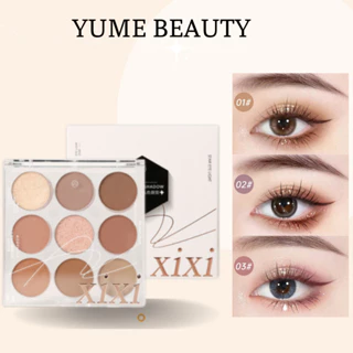 Bảng Phấn Mắt 9 Màu XiXi Lâu Trôi Chống Nước Tạo Hiệu Ứng Tự Nhiên Hài Hòa 13.5g Yume Beauty