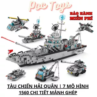 [1560 CHI TIẾT] Bộ đồ chơi lắp ráp 8 Mô Hình TÀU CHIẾN HẠM, CHIẾN THUYỀN PHÁT TRIỂN CHO BÉ cung cấp bởi PocToys