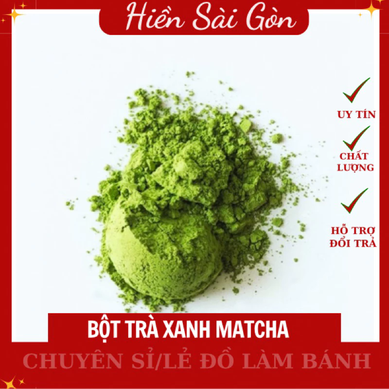 bột matcha đài loan làm màu lá dứa