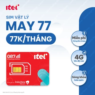 Sim 4G iTel May 77 - Sim Data Tốc Độ Cao