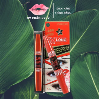 Mascara Hai Đầu Nối Mi Super Model 5X Long Deep Black Waterproof HF893 Sivanna