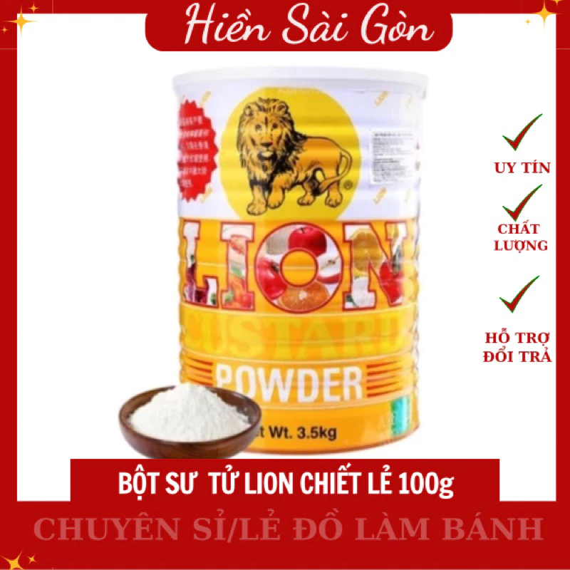 bột sư tử lion làm vỏ bánh túi nhỏ 100g