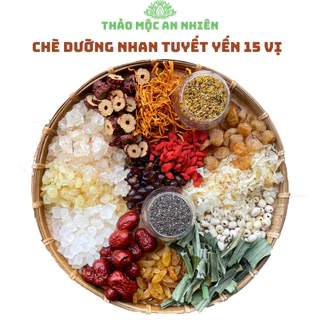 Chè dưỡng nhan tuyết yến 15 vị nấu 12 - 14 chén chè