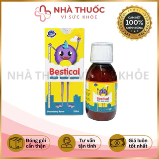 ✅[Chính hãng] Canxi sinh học cho bé Bestical nhập khẩu Châu Âu, bổ sung canxi tăng chiều cao (Chai 120ml)