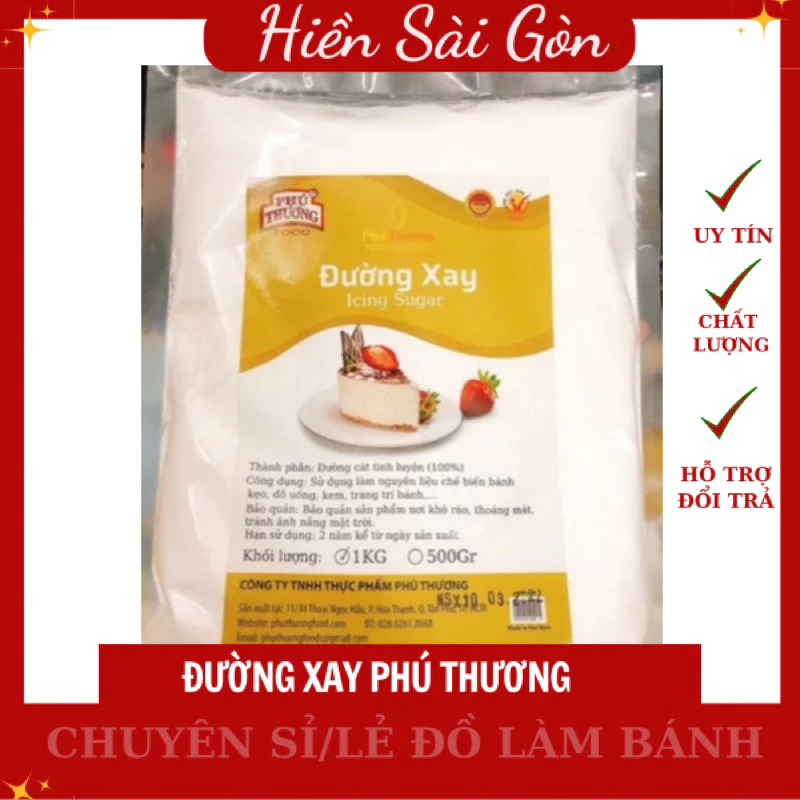 đường xay phú thương 1kg / 500g
