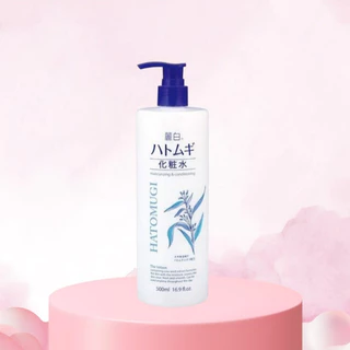 Nước hoa hồng dưỡng ẩm trắng da Hatomugi Nhật Bản 500ml