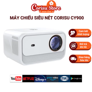 Máy Chiếu Corisu CY900 Siêu Nét Full HD 1080, kết nối không dây, tích hợp loa kép, độ sáng cao - Bảo hành 12 tháng