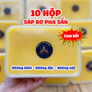 [GIÁ SỈ] 10 Hộp Sáp Bơ Pha Sẵn Làm Nến Bơ Không Khói, Không Độc, Nguyên Liệu Làm Nến Bơ Cúng Phật