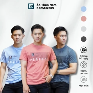 Áo Thun Nam Cổ Tròn PERFECT Trẻ Trung Vải Cotton Chất Liệu Vải Co Dãn Thoáng Mát KENSTORE89 ATP156