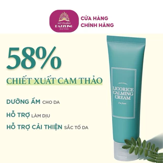 Kem Dưỡng Cam Thảo Phục Hồi Da Dầu Mụn I’m from Licorice Calming Cream 50ml