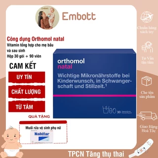 Orthomol natal bổ sung vitamin cho bà bầu hàng Đức Embott