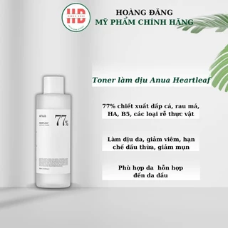 Toner làm dịu Anua Heartleaf 250ml