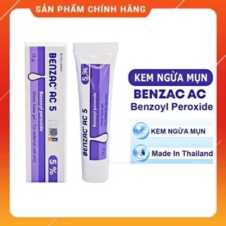 Benzac AC - Kem ngừa mụn Benzac AC 5% Benzoyl Peroxide Galderma