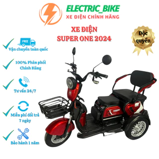 [MIỄN PHÍ VẬN CHUYỂN] Xe điện 3 bánh Super ONE 2024, Xe điện cho người già, Người khuyết tật, Hàng chính hãng, BH 1 năm