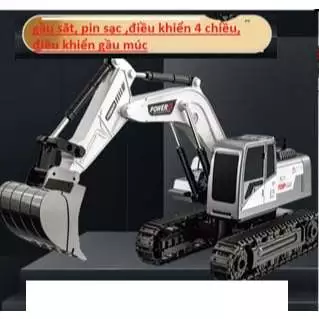 Máy xúc điều khiển từ xa đồ chơi cho bé có gầu múc, bánh xich , đồ chơi điều khiển từ xa cho trẻ em