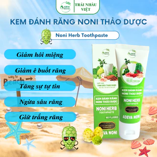 Kem đánh răng thảo dược ADEVA NONI giảm hôi miệng hiệu quả, sạch trắng răng