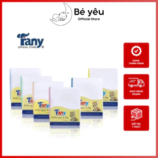 Khăn sữa xô Fany cho bé set 10 cái mềm mịn, 5 lớp dày dặn thấm hút tốt