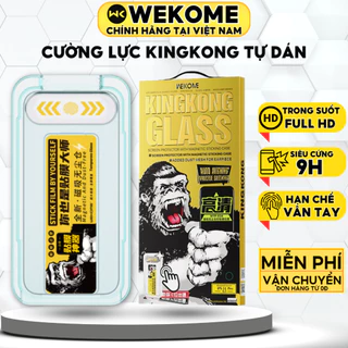 Kính cường lực Iphone Kingkong trong suốt tự dán dán màn hình iPhone Xs Max 11 12 13 14 15 Pro Max