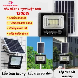 Đèn năng lượng mặt trời công suất lớn BOUTIQUE, Đèn LED cường độ ánh sáng cao, chống nước chuẩn IP67