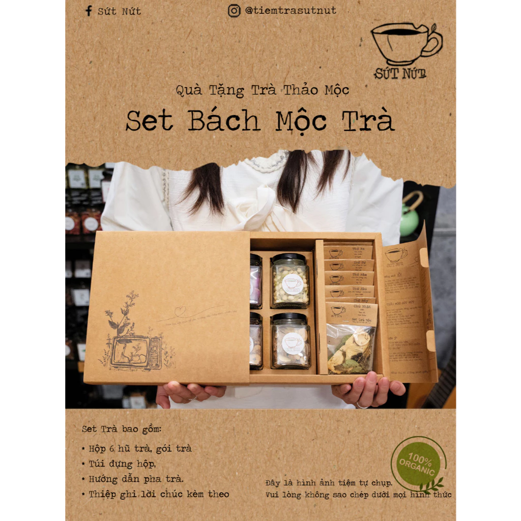 HỎA TỐC - SET BÁCH MỘC TRÀ -Ô CHÀ - Quà tặng TINH TẾ - SANG TRỌNG - Ý NGHĨA