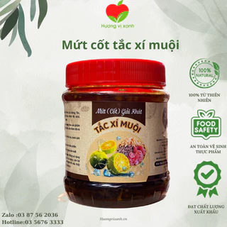 TẮC XÍ MUỘI ĐƯỜNG PHÈN 1KG, MỨT CỐT GIẢI KHÁT CHUA NGỌT CHO MÙA ĐẸP DA GIẢI NHIỆT - HƯƠNG VỊ XANH