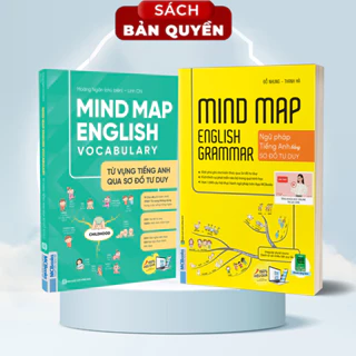 Sách Combo Mindmap English Grammar và Mindmap English Vocabulary - Học Kèm App Online