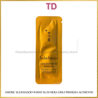 05 Gói Sample Kem Mắt Sulwhasoo Từ Nhâm Sâm Cô Đặc Concentrated Ginseng Renewing Eye CreamChống Lão Nhăn