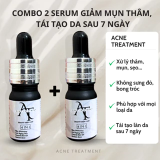 Combo 2 Serum giảm mụn thâm sẹo rỗ Acne Treatment - Skin 7 days - Tinh chất giảm mụn, tái tạo da