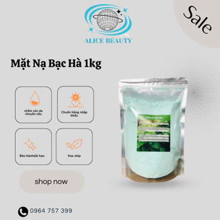 [1kg] Bột Mặt Nạ Dẻo Bạc Hà Dùng Đắp Mặt Dưỡng Da (Giá Sỉ)