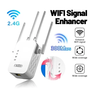 Kích Sóng Wifi 4 Râu,Kiêm Cục Kích Wifi Không Dây Tốc Độ Cao 300Mbps Siêu Mạnh Kết Nối Xa Mở rộng vùng phủ sóng