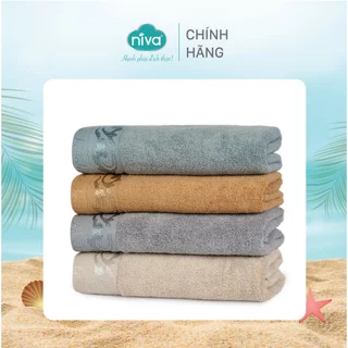 Khăn Tắm Bông Nở Niva BL2 [Mua 1 Khăn Tặng 2 Tăm Bông AZ2] 100% Cotton Mềm Mại  Kích Thước 50x100 cm