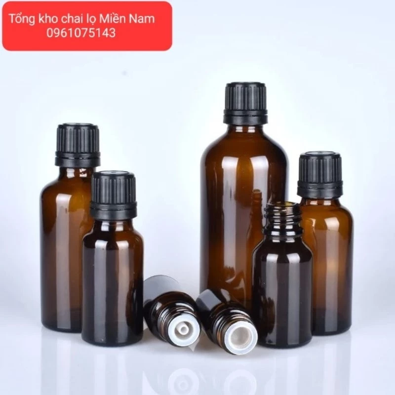 Lọ Đựng Tinh Dầu Lọ Thủy Tinh Nắp Vặn Nhỏ Giọt 5ML/10ML/15ml/100mlDùng Chiết Tinh Dầu, Serum, Mỹ Phẩm Du Lịch