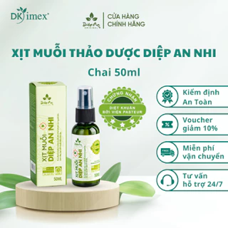 Xịt muỗi thảo dược Diệp An Nhi 50ml - Phòng chống, xua đuổi muỗi, làm dịu vết muỗi đốt trên da