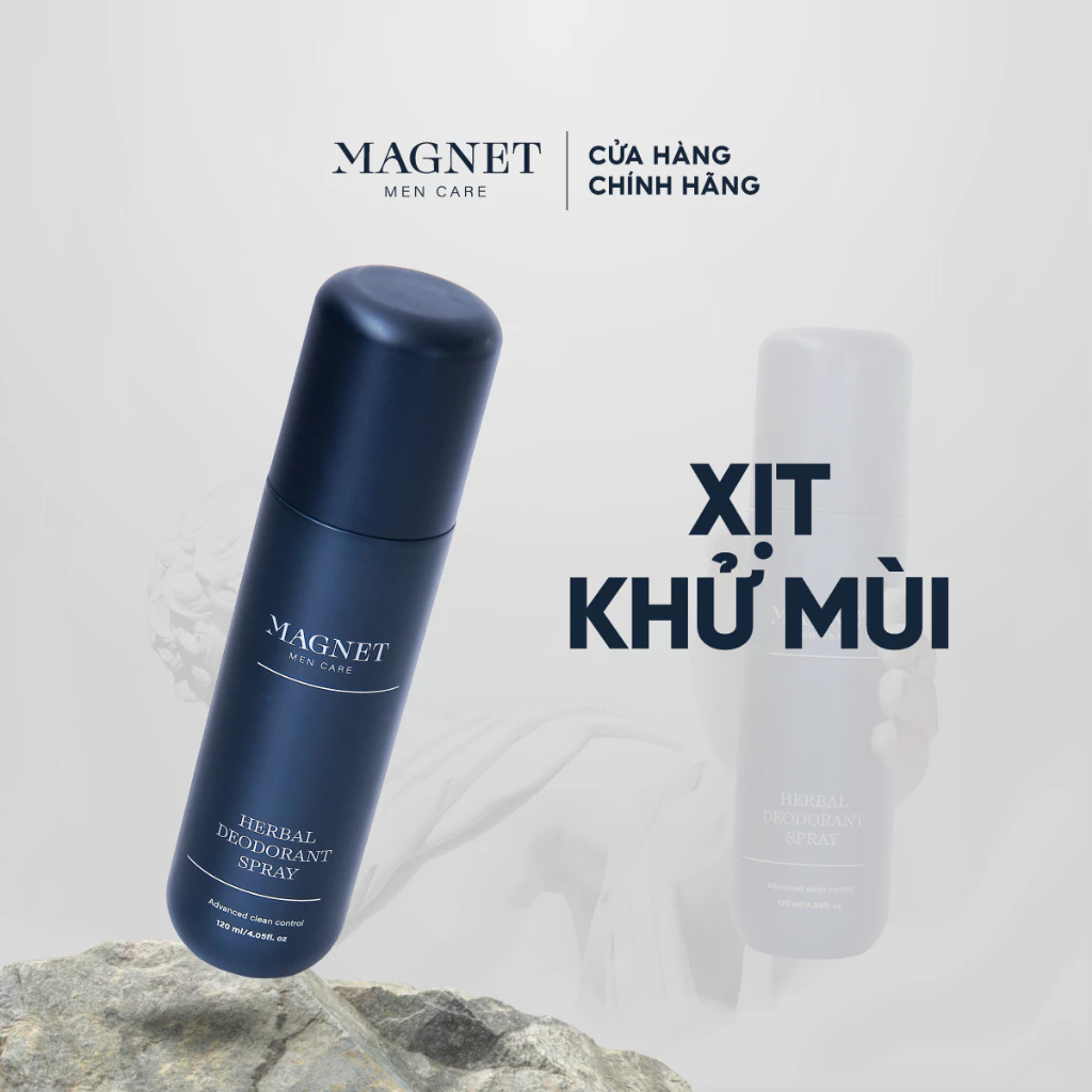 Xịt Khuẩn Khử Mùi Thảo Dược Nam Hương Nước Hoa Cao Cấp MAGNET 120ML