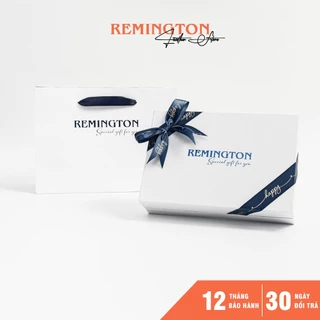 [ Không bao gồm các phụ kiện bên trong ] Combo hộp quà tặng cao cấp chính hãng Remington bao gồm hộp, túi và thiệp