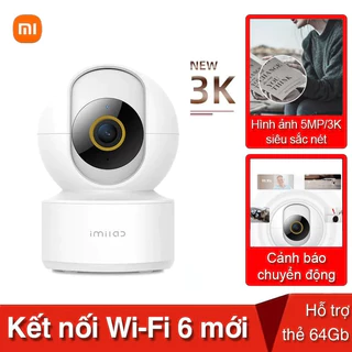 Camera ip Imilab C22 5MP 3K, xoay 360 độ, AI phát hiện con người, khẩu độ F2.2, app mihome