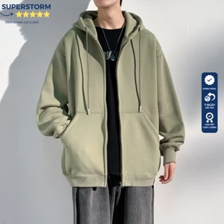 Áo Khoác Hoodie Zip Phù Hợp Nam Nữ Chất Nỉ Bông Cao Cấp Nhiều Màu