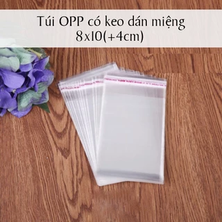 Túi OPP kiếng có keo dán miệng 7x10cm và 8x10cm (+4cm miệng túi) đựng card