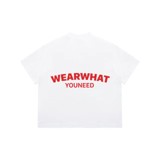 Áo thun WWYNSTU BOXY TEE basic logo tee black / white cotton 250GSM