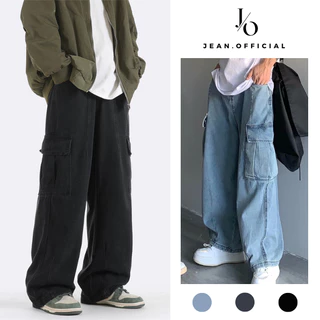 Quần Jean Túi Hộp 6 Túi Ống Rộng Cargo Pants Nam Nữ Quần Hộp Unisex Dáng Đứng Phong Cách HipHop JEAN