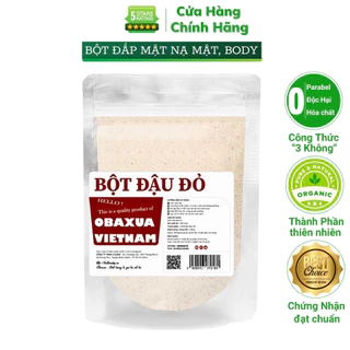 Bột Đậu Đỏ Obaxua Việt Nam Chính Hãng 75gr Thiên Nhiên Nguyên Chất Đắp Mặt Nạ Ủ Trắng Da Mặt Body Toàn Thân Tẩy Da Chết