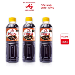 Combo 3 chai nước tương phú sĩ ajnomoto 500ml