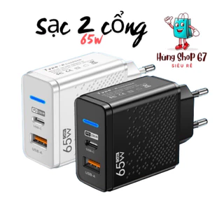 cóc sạc 2 cổng sạc sạc 65W