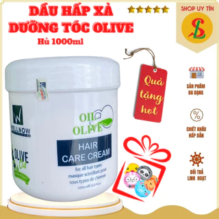 Kem ủ tóc phục hồi hư tổn siêu mượt, dầu hấp tóc OLIVE OIL WELLNOW 1000mL NPP Songliemshop