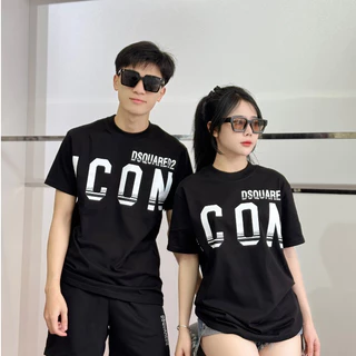 Bộ Quần Áo Dsq Cộc Tay BHQD10 Chất Liệu Cotton Thấm Hút Mồ Hôi Thời Trang Nam Nữ